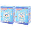 Two packaging boxes for a product named 'Samuel' featuring a cartoon character on a blue background.