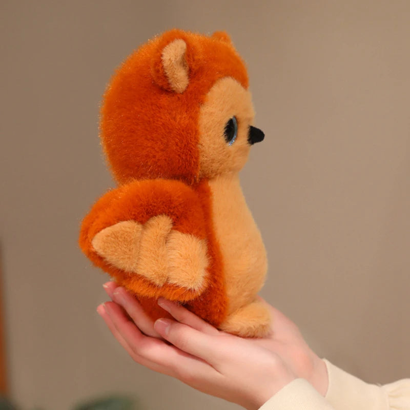 Orange&Brown Owl Plush Toy Kawaii Stuffed Animal with Big Sparkly Eyes image 15
