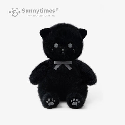 Sunnytimes Waiting Cat Plush Figure 23cm – Black