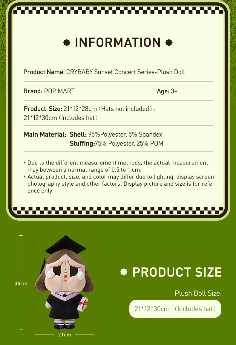 POP MART collectible plush figure, product photo on plain background for collectors in NZ