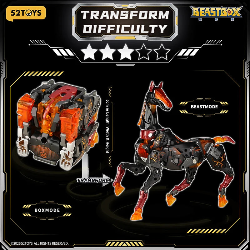 52TOYS BEASTBOX BB-75FB FIRE BOLT Transformation Collectible detail view