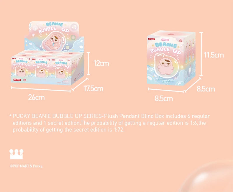 POP MART PUCKY Beanie Bubble Up Series Plush Pendant Blind Box