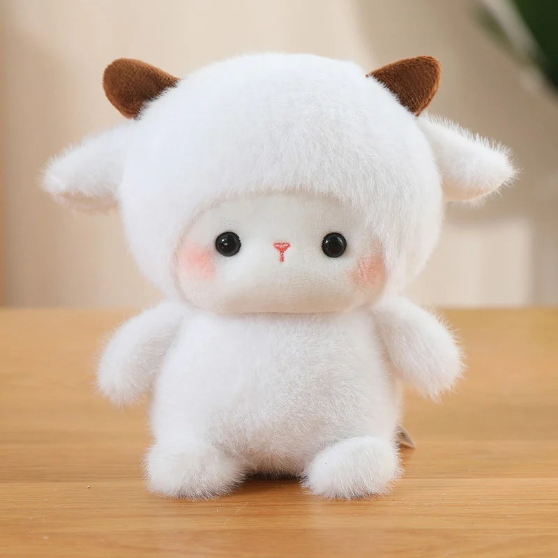 Cute Sitting Animals Plush – Red Panda, Fox, Sloth, Cat, Capybara & Pig