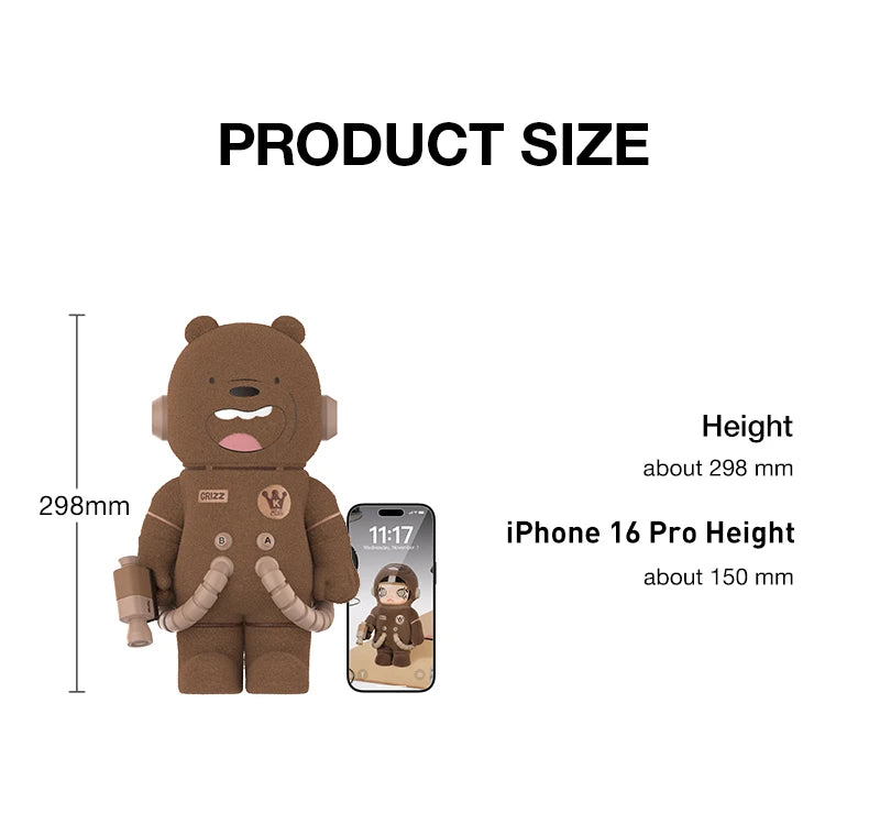 POP MART MEGA SPACE MOLLY 400% We Bare Bears Limited Edition