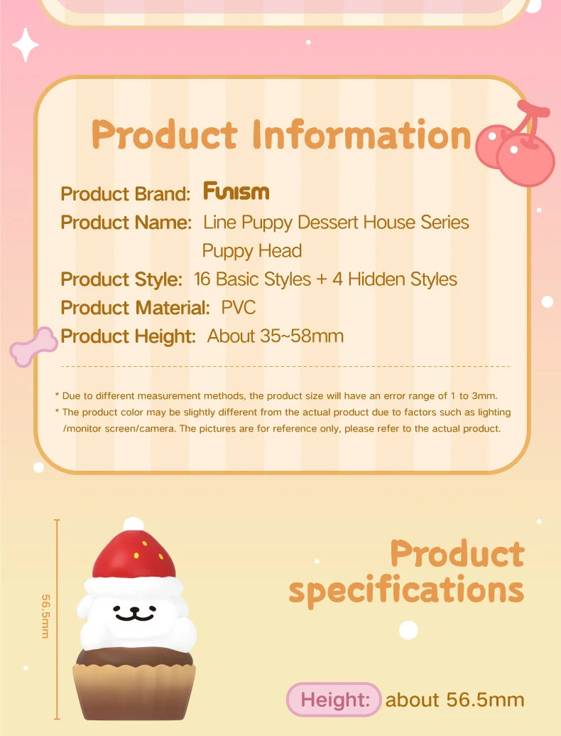 FUNISM Maltese Sweet Box Series Puppy Face Blind Box Figures