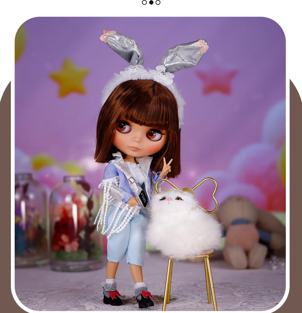 ICY DBS Blyth Doll Tan Skin Matte Face Jointed Body