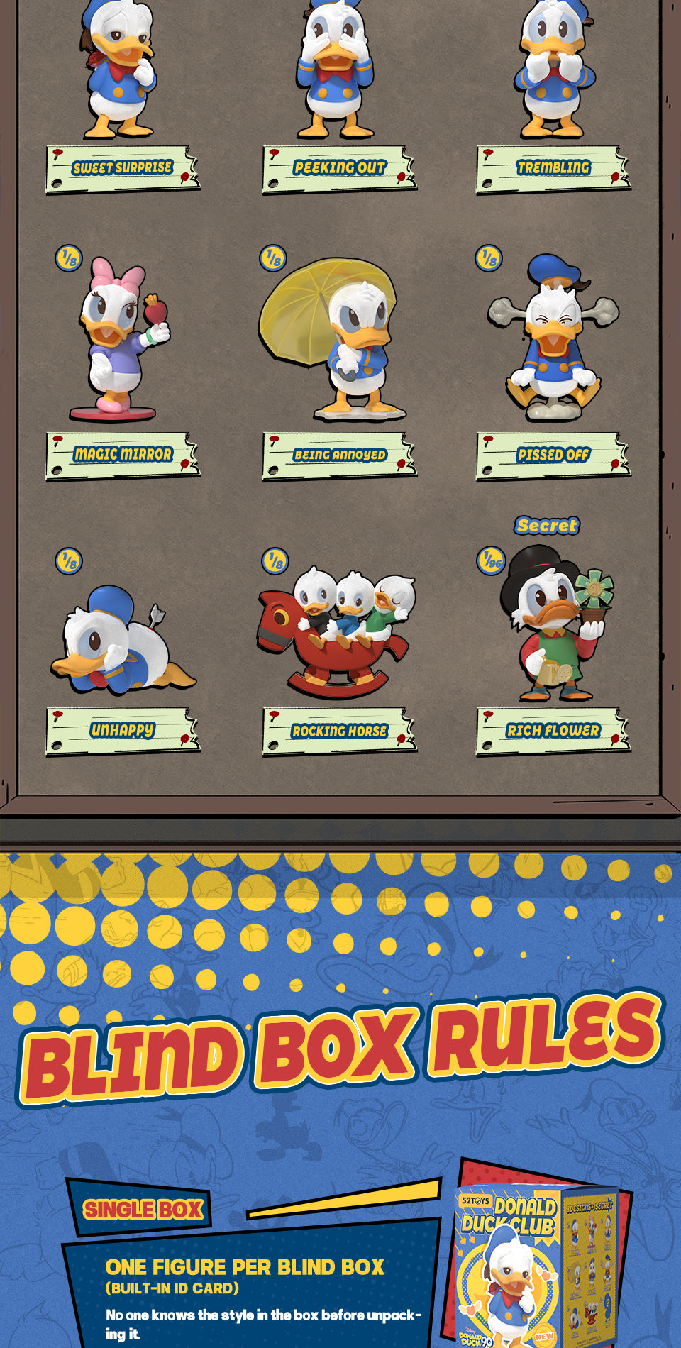 52TOYS Donald Duck Club Blind Box Figures NZ AU | BlindBox NZ