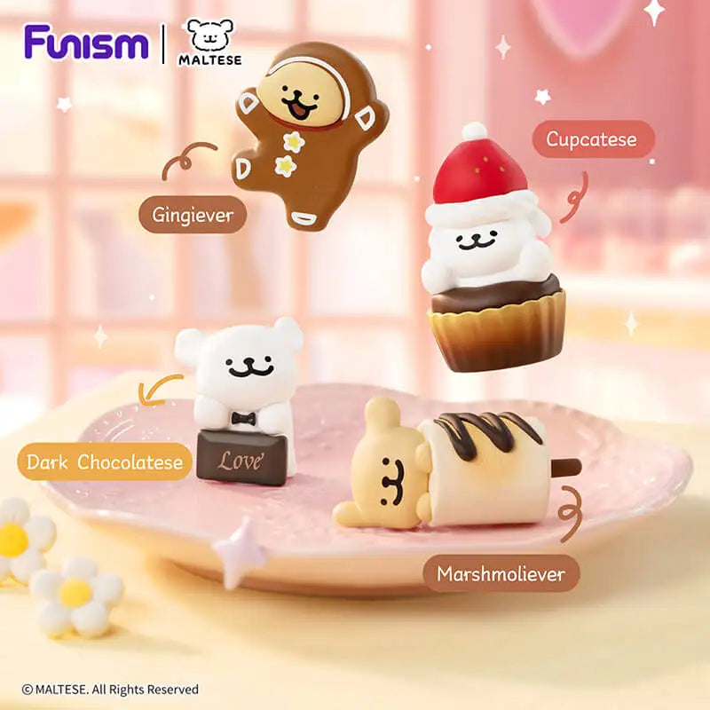 FUNISM Maltese Sweet Box Series Puppy Face Blind Box Figures