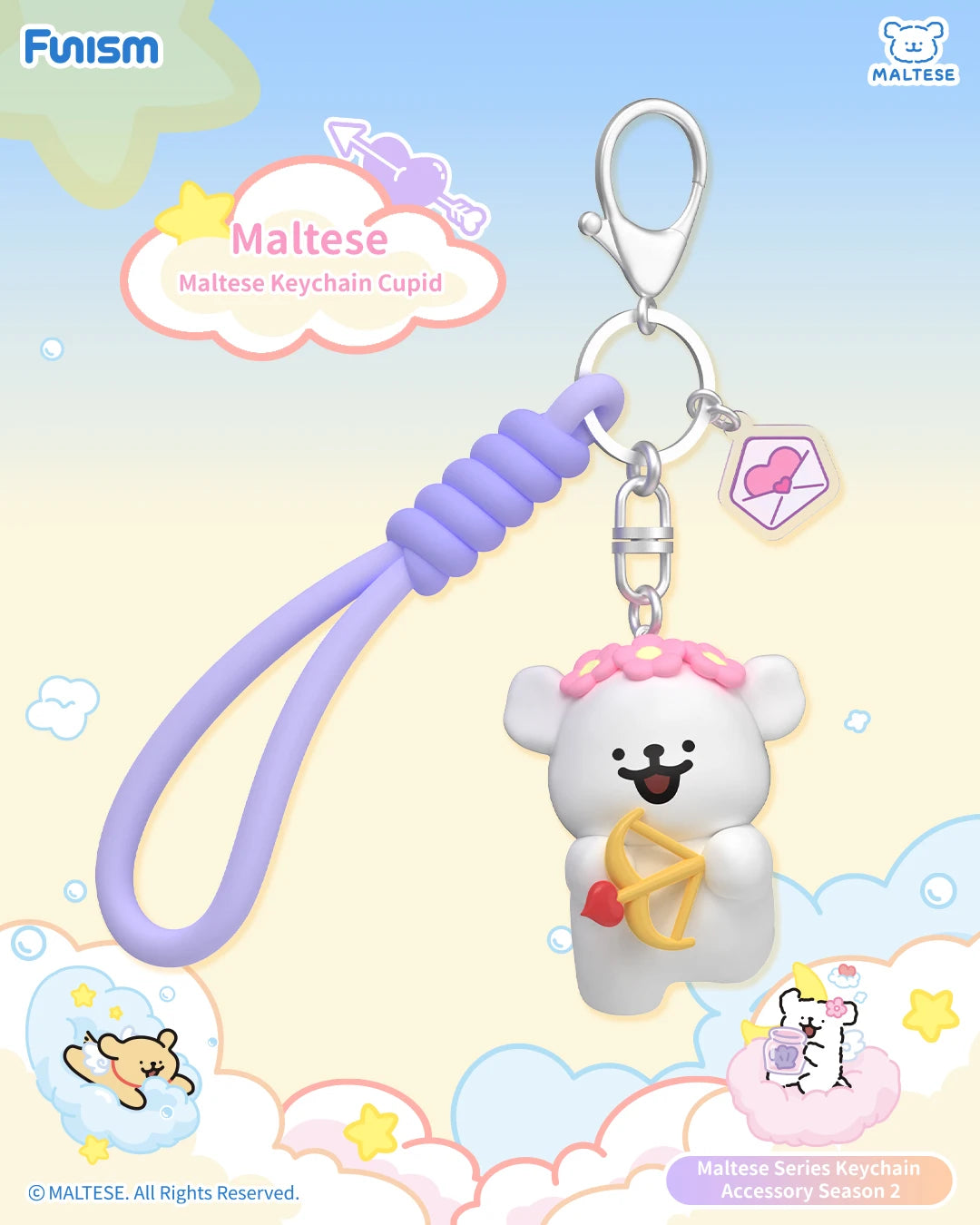 FUNISM Maltese Series Keychain Accessory Season collector view