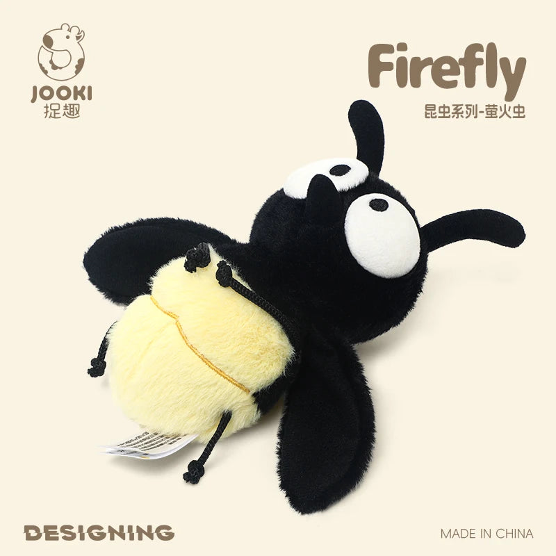 Cute Cartoon Insect Plush Toy Collection – Caterpillar, Firefly, Dragonfly, Mosquito, Cockroach