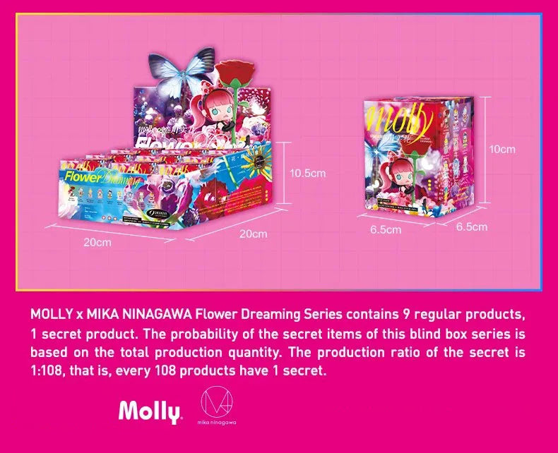 POP MART Molly x Mika Ninagawa Flower Dreaming Series Blind Box (Pre-Order)