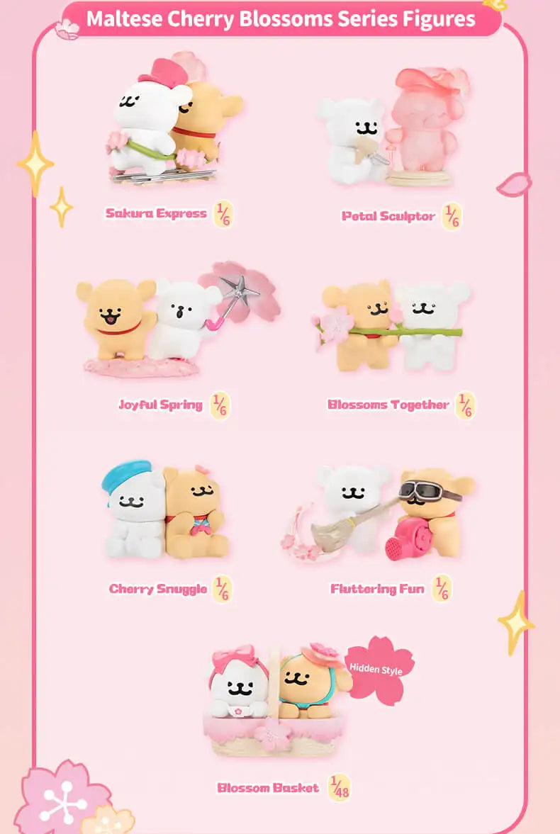 FUNISM Maltese Cherry Blossoms Blind Box Figures