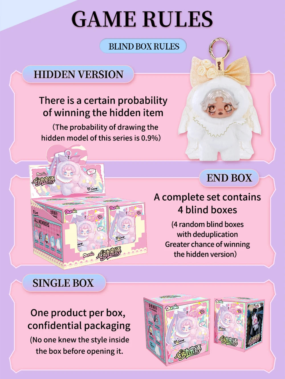 Blind Box Keychain Heartbeat Whisper Dumia Maytree Doll Collectible image 14