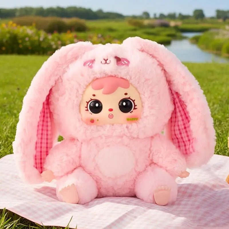 Samuel 500% Hairy Rabbit Family Plush Blind Box Collectible