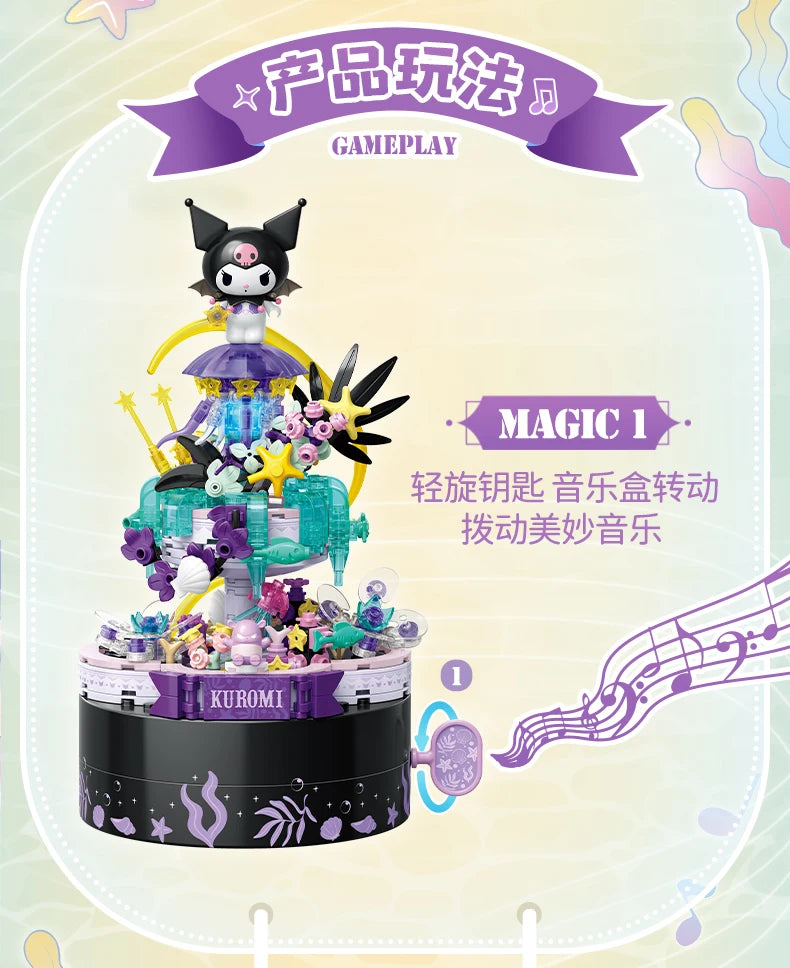 TOPTOY Sanrio Kuromi & Cinnamoroll Secret Realm Elf Series Building Blocks
