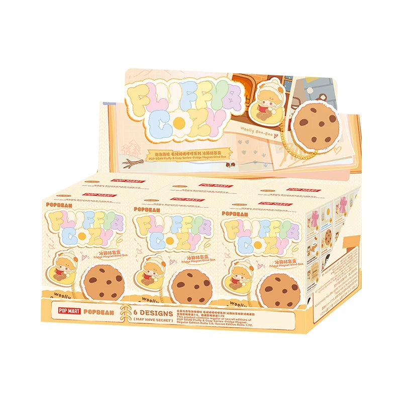 POP MART POP BEAN Fluffy and Cozy Series Fridge Magnet Blind Box