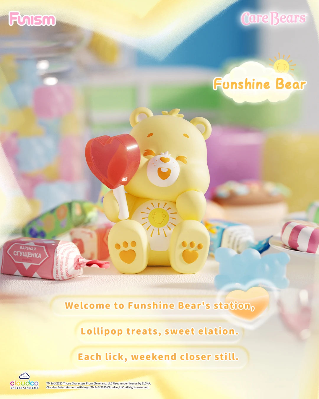 FUNISM Care Bears Little Things Series Cubby Face Blind Box Figures