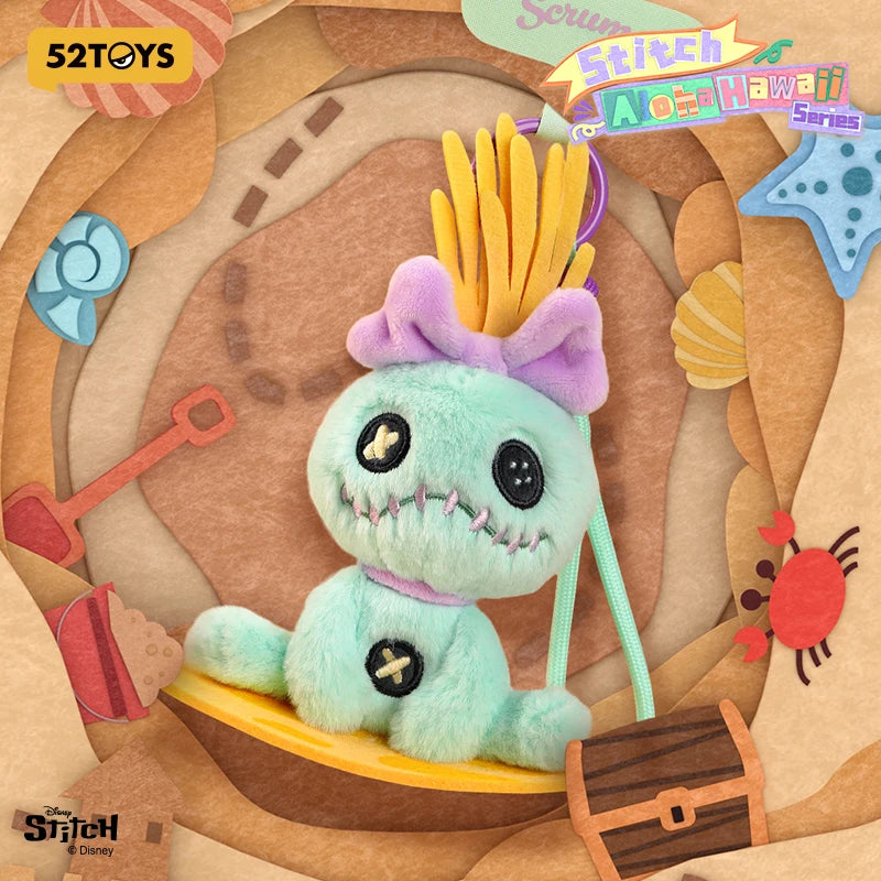 52TOYS Disney Stitch Aloha Hawaii Plush Phone Strap Blind Box