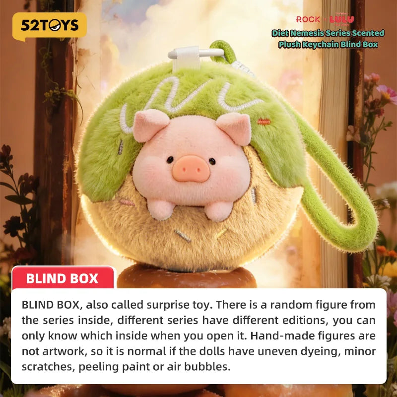 52TOYS Blind Box LULU THE PIGGY Diet Nemesis Plush Keychain collector view