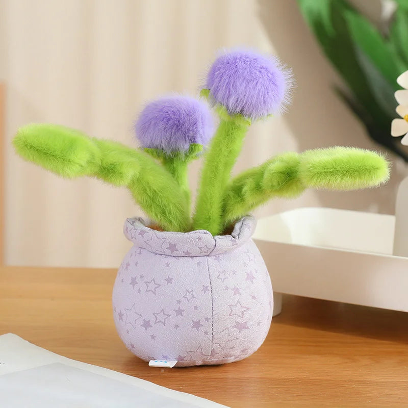 Cute Stuffed Plush Plant Toy Interesting Dandelion Plush front product view