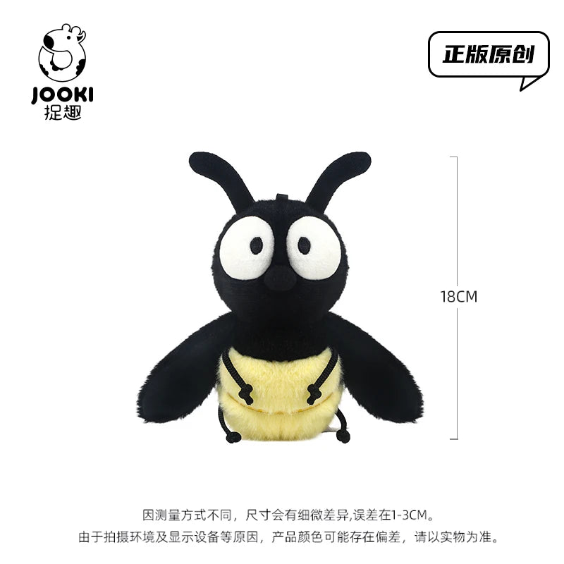 Cute Cartoon Insect Plush Toy Collection – Caterpillar, Firefly, Dragonfly, Mosquito, Cockroach