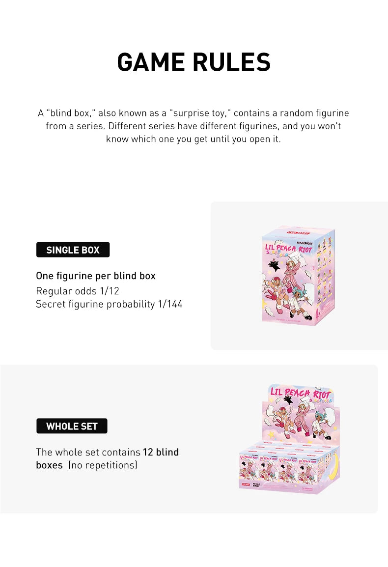 POP MART Lil Peach Riot Sleepover Series Blind Box