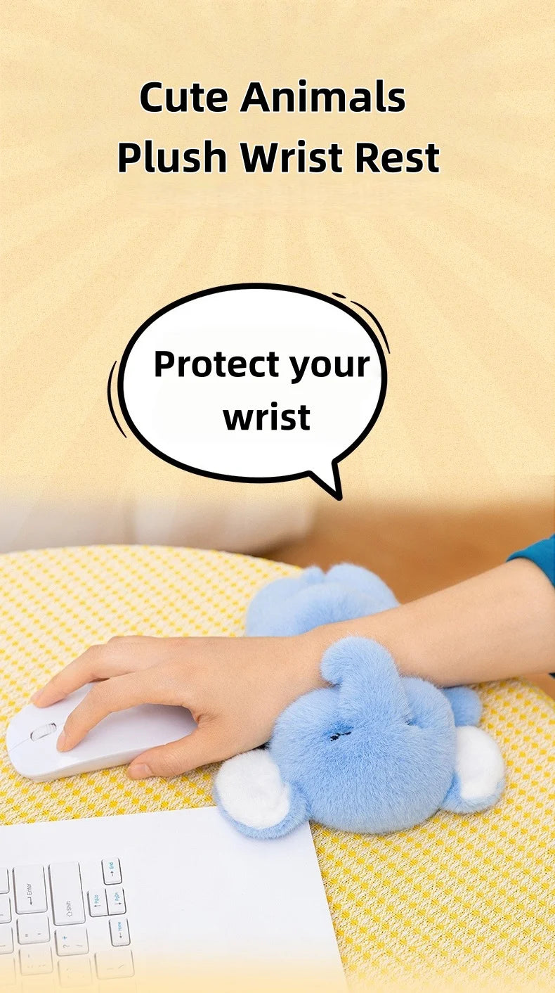 19cm Kawaii Animal Plush Wrist Rest Pad