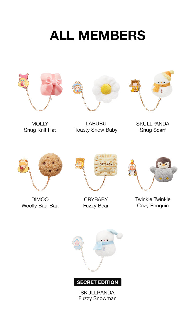 POP MART POP BEAN Fluffy and Cozy Series Fridge Magnet Blind Box