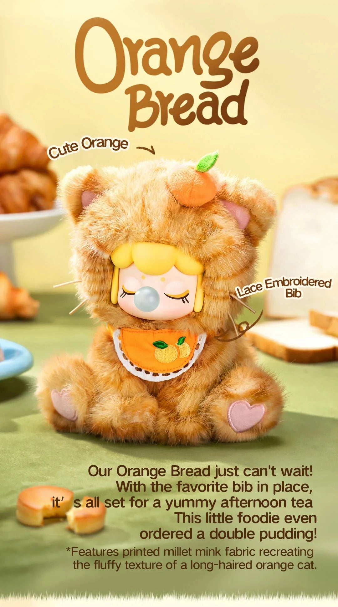 Rolife Nanci Tea Time Kitties Plush Blind Box Figures