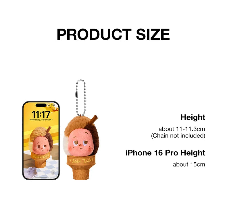 POP MART MOON GELATO Ice Cream Plush Pendant Blind image 11
