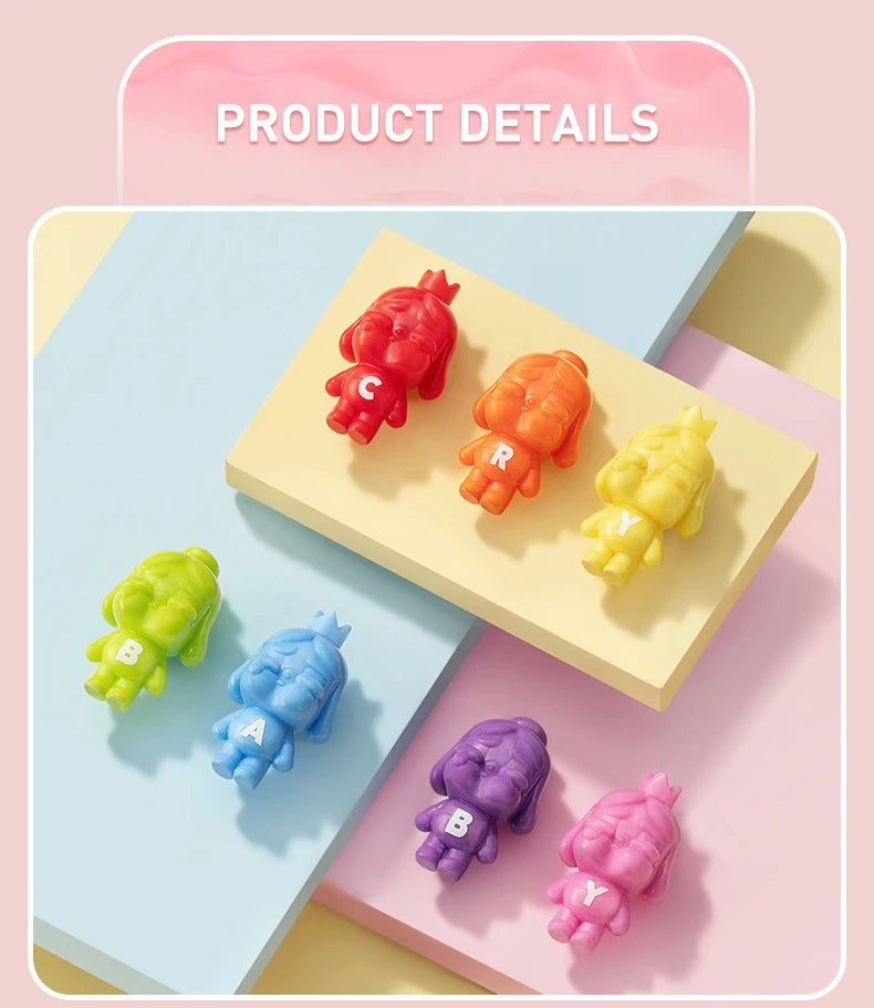 POP MART POP BEAN CRYBABY MINI FIGURE - Rainbow Set / Gradient Color Set