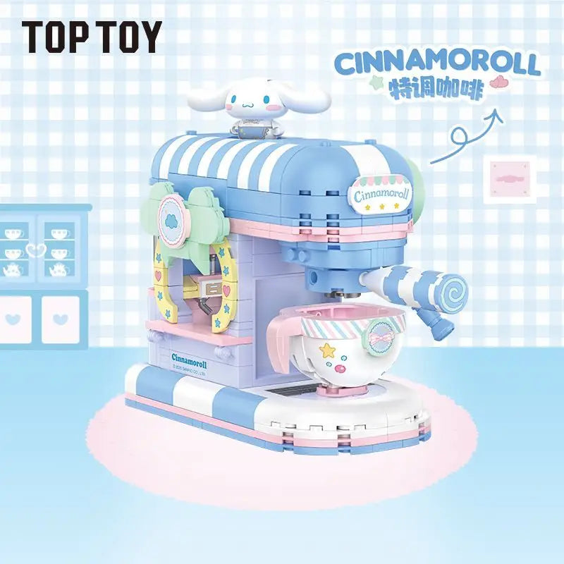 TOPTOY Sanrio Kuromi & My Melody Powder Dream Home Micro Building Blocks