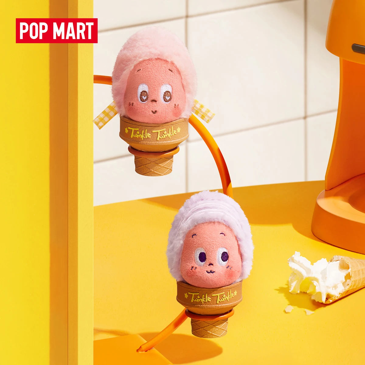 POP MART MOON GELATO Ice Cream Plush Pendant Blind packaging view