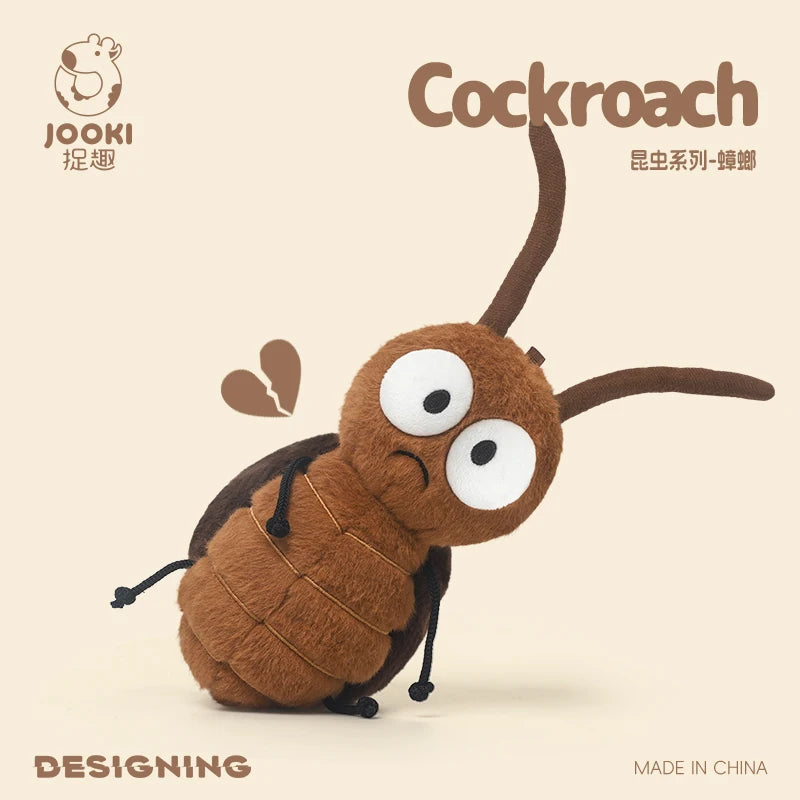 Cute Cartoon Insect Plush Toy Collection – Caterpillar, Firefly, Dragonfly, Mosquito, Cockroach