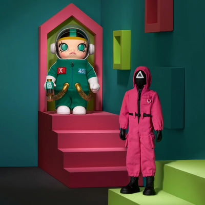 POP MART MEGA SPACE MOLLY 400% + Action Figure Squid Game Set