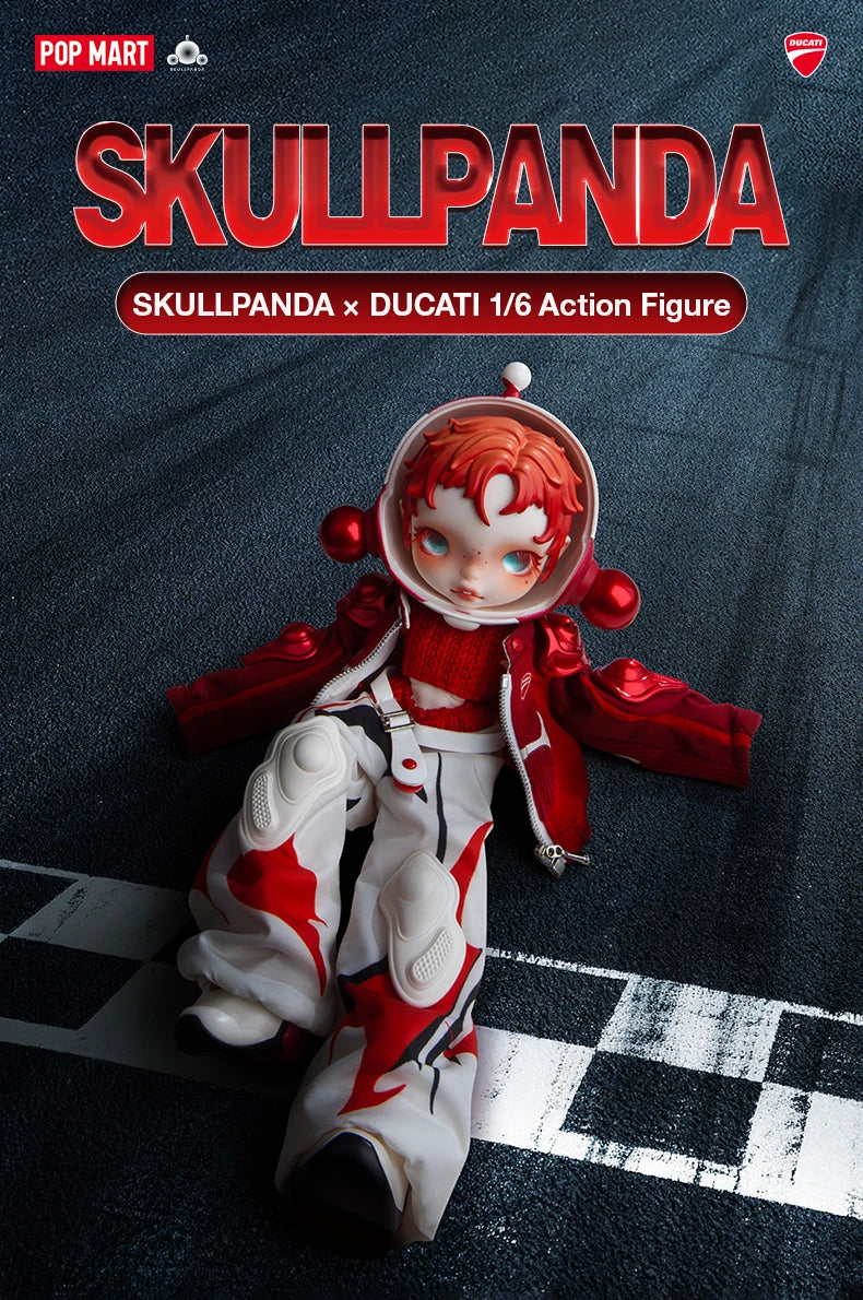 POP MART SKULLPANDA × Ducati 1/6 Action Figure | BlindBox NZ
