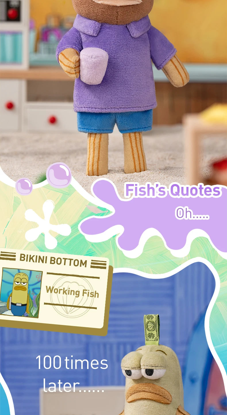 POP MART Bikini Bottom Buddies Whimsical Plush Blind Box