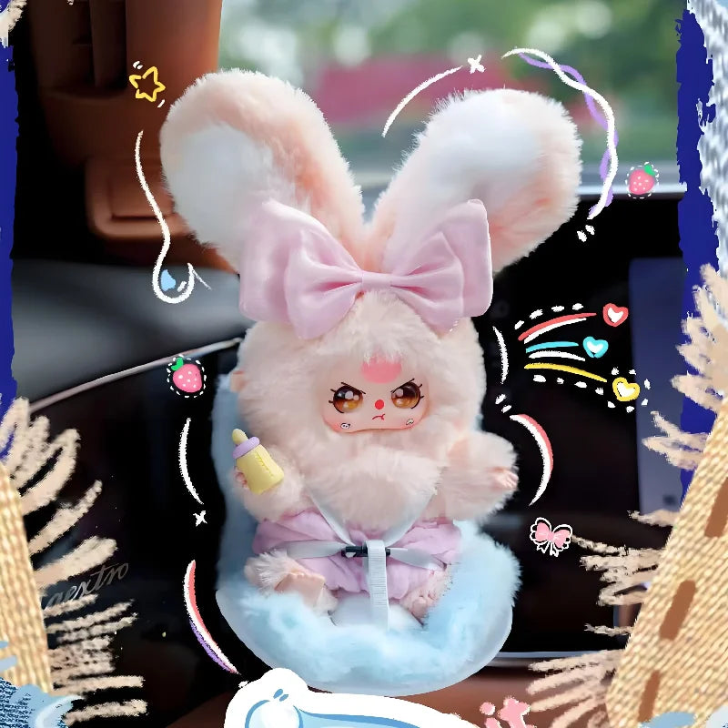 Baby Three Vehicle-Mounted Baby Plush Blind Box Figures