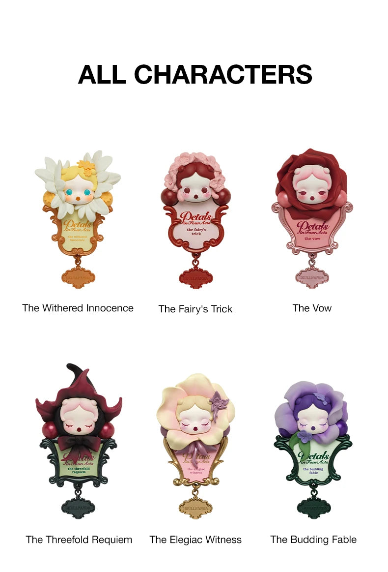 POP MART SKULLPANDA Petals in Four Acts Fridge Magnet Blind styled product view