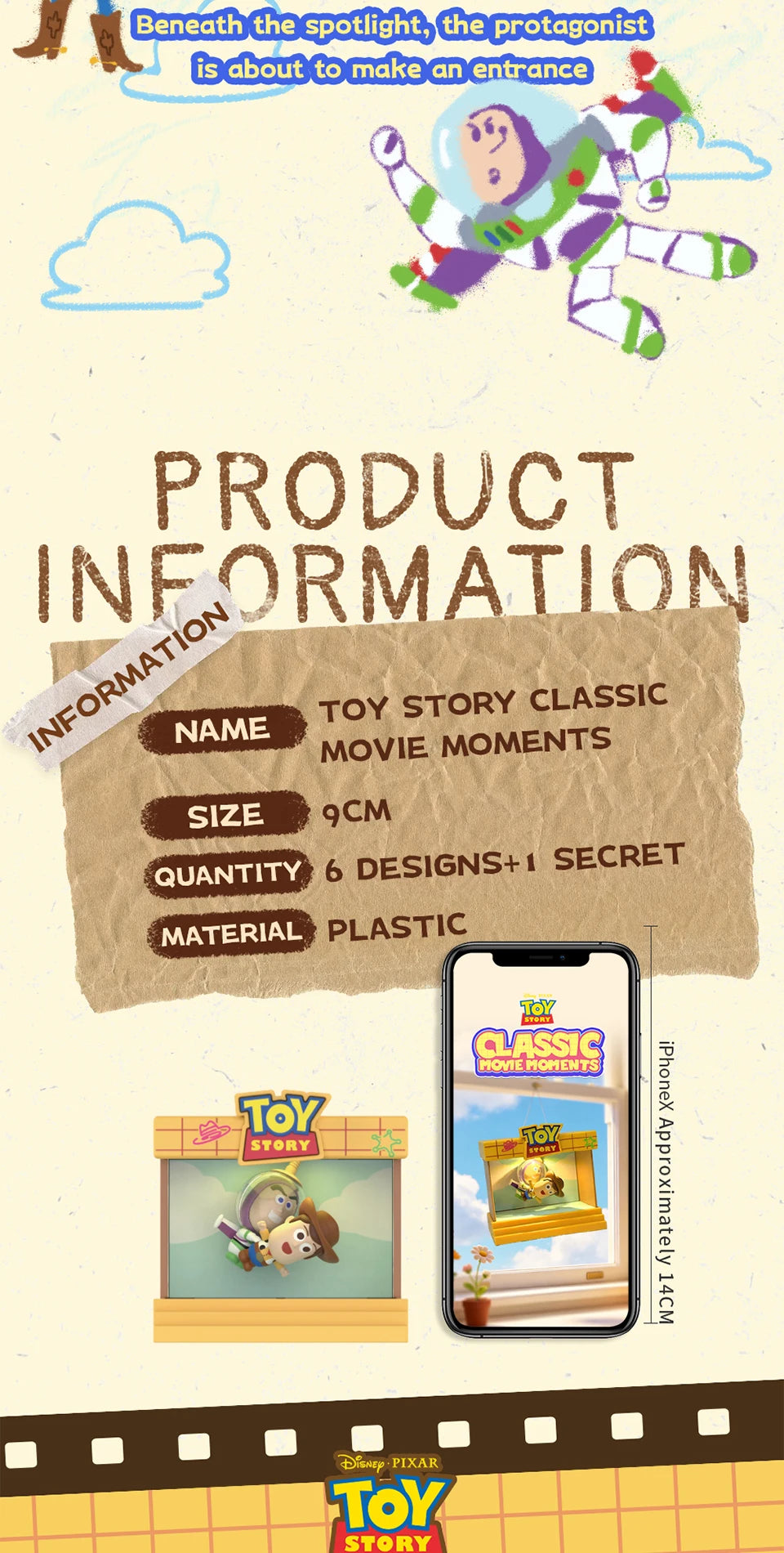 52TOYS Blind Box Toy Story Classic Movie Moments styled product view