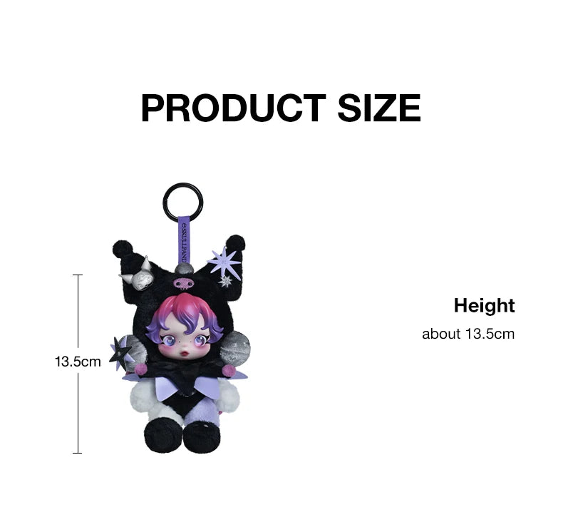 POP MART SKULLPANDA × Kuromi Plush Pendant | BlindBox NZ POP MART SKULLPANDA × Kuromi Plush Pendant | BlindBox NZ