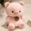 Cute Sitting Animals Plush – Red Panda, Fox, Sloth, Cat, Capybara & Pig