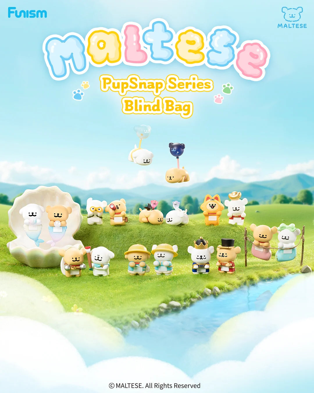FUNISM Maltese PupSnap Series Blind Box Figures