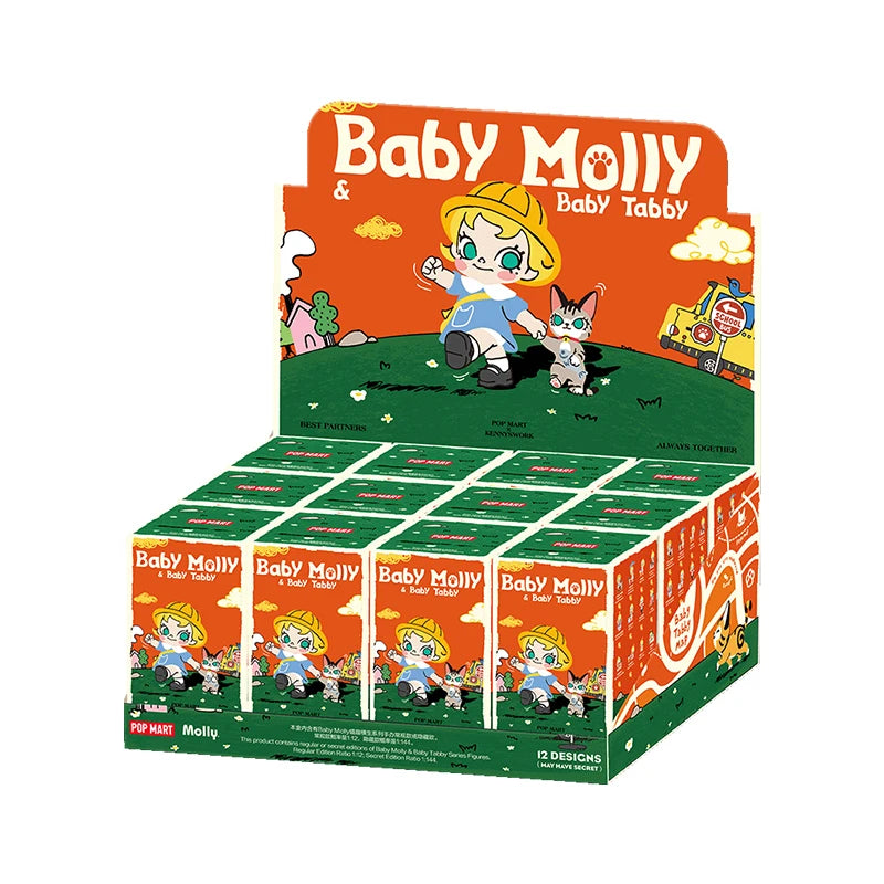 POP MART Baby Molly & Baby Tabby blind box series complete set of 12 figures